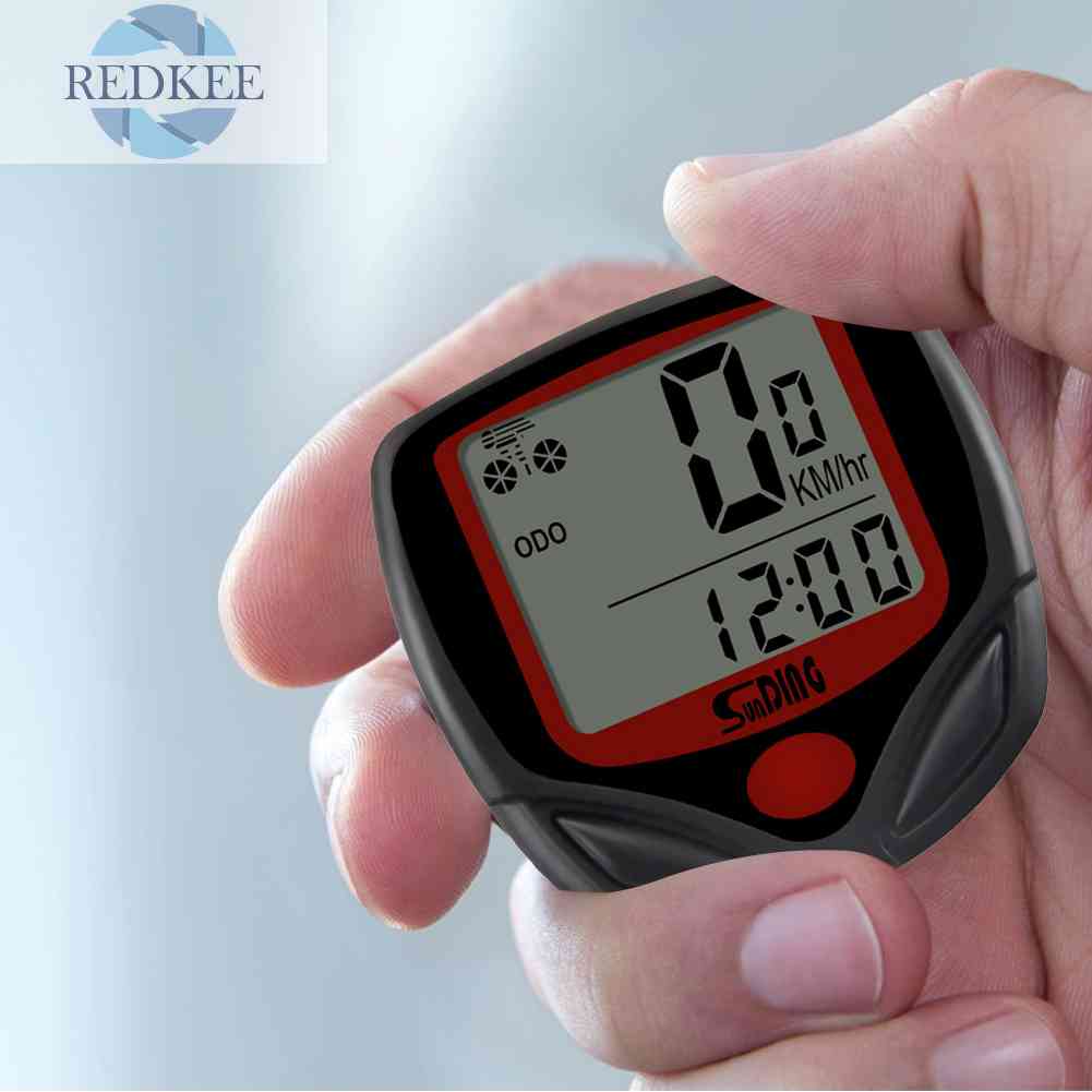 Đồng Hồ Bấm Giờ Có Dây Chống Nước Phát Sáng Cho Xe Đạp