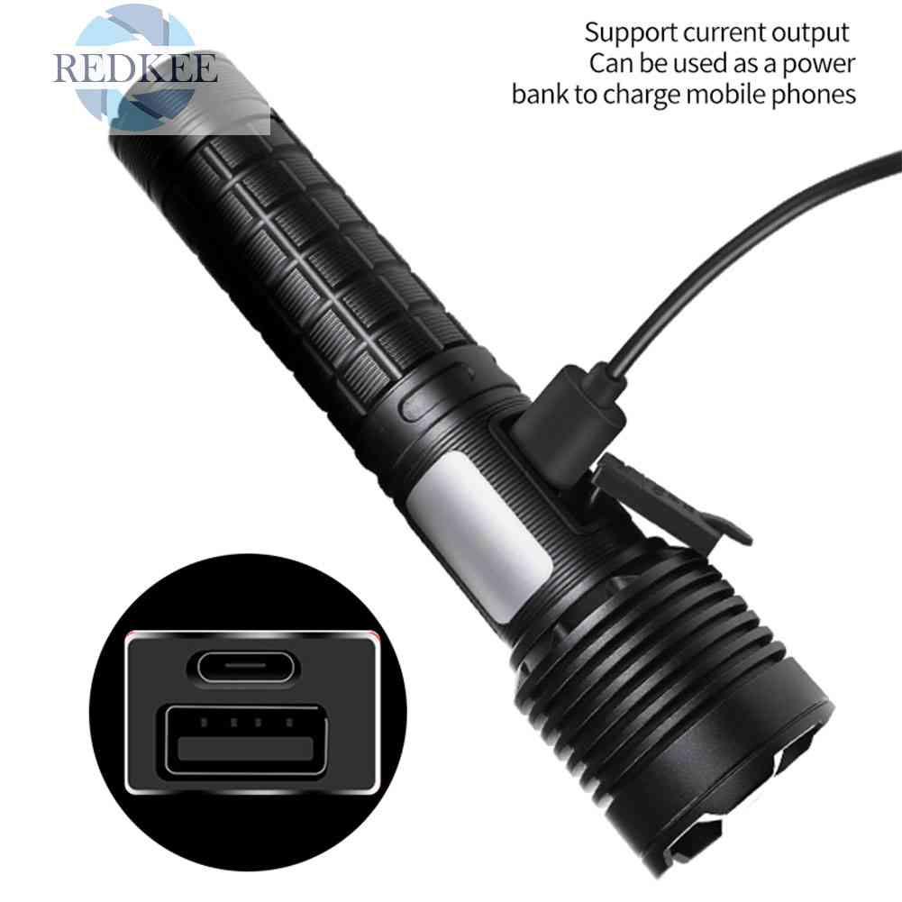 Đèn Pin XHP50 LED 1000lm Chống Thấm Nước Tiện Dụng Cho Cắm Trại Leo Núi