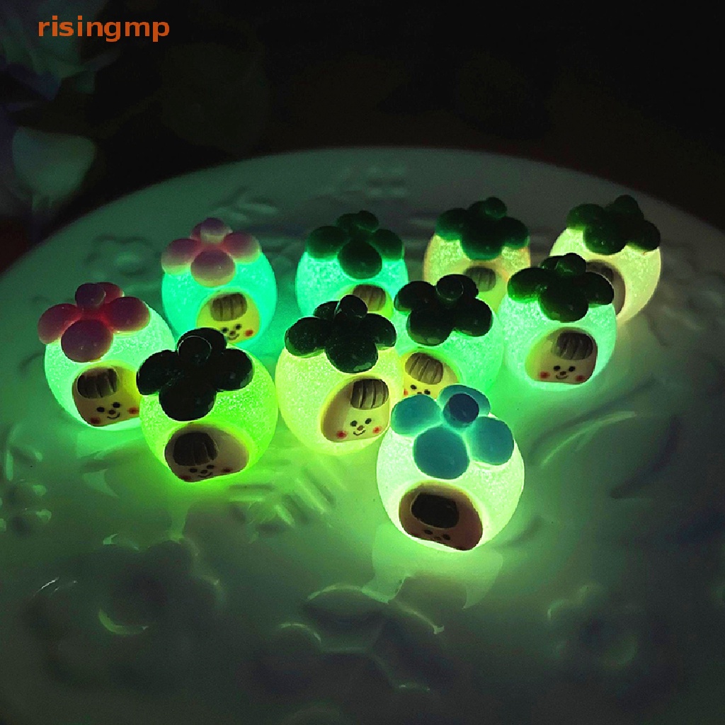 Bộ 2 Đồ trang trí Trái Xoài Hoạt Hình Mini Phát Sáng Dùng Trang Trí Tiểu Cảnh