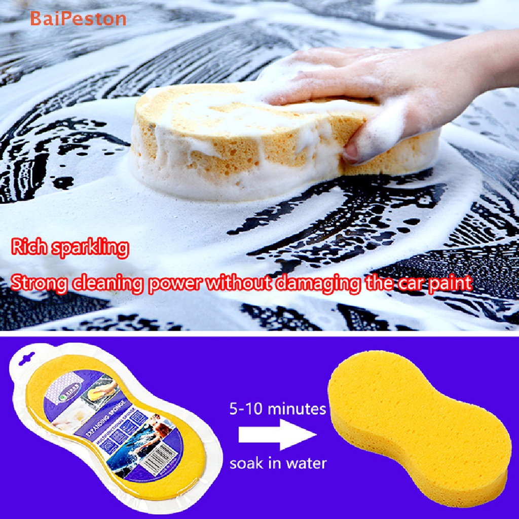 Set 3 Mút Rửa Xe Hơi Hình Tổ Ong 8 Kiểu Mật Độ Cao