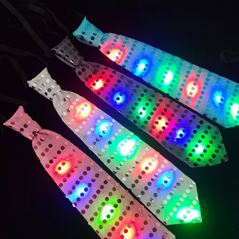 Bộ 10 Cà Vạt Đèn Led Phát Quang Độc Đáo