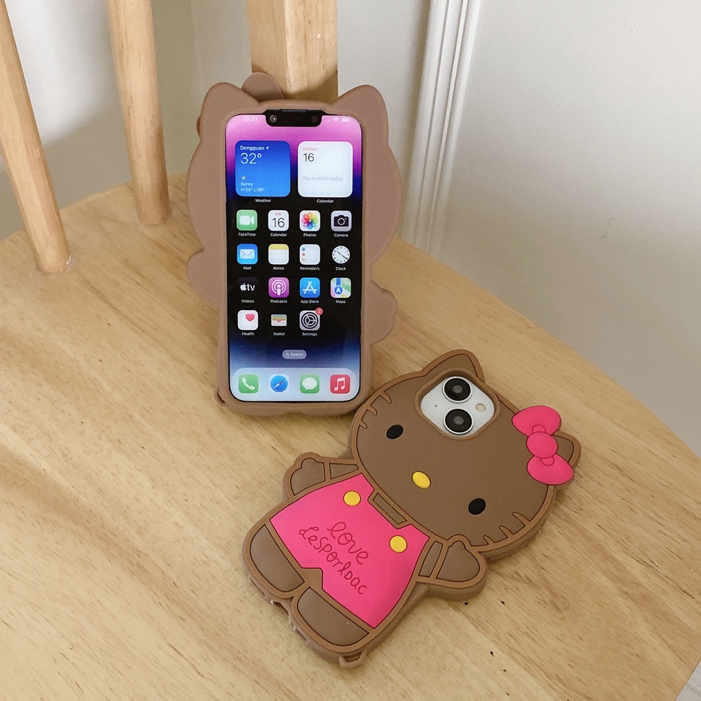 Ốp Điện Thoại Da Chống Sốc Hình Mèo Hoạt Hình Cho iPhone 14 14PRO max 13 12PRO max 13pro max 11