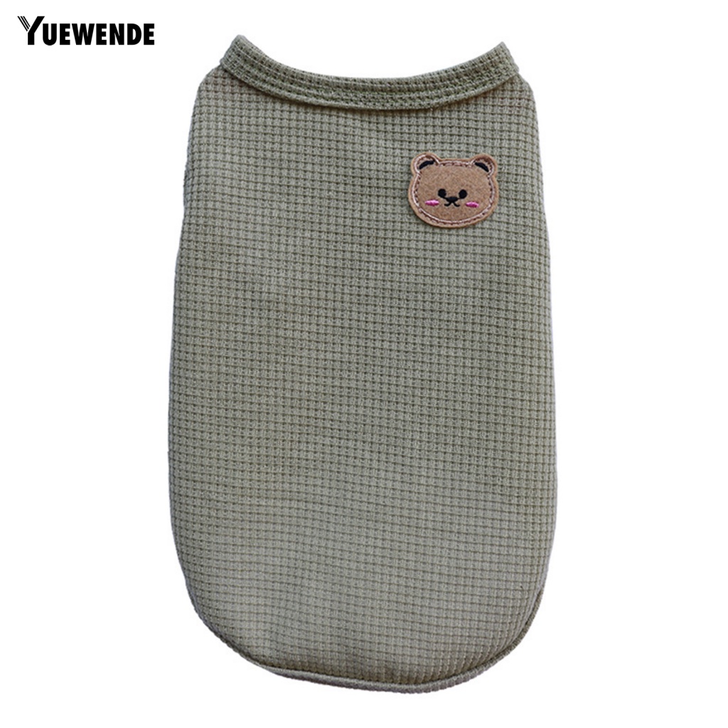 Áo Không Tay Màu Sắc Tươi Sáng In Họa Tiết Bánh Waffle Dành Cho Thú Cưng