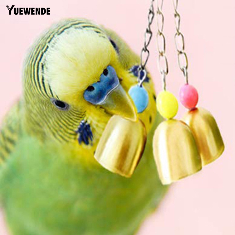 Đồ Chơi Treo 3 Chuông Kêu Vui Nhộn Dành Cho Chim Vẹt