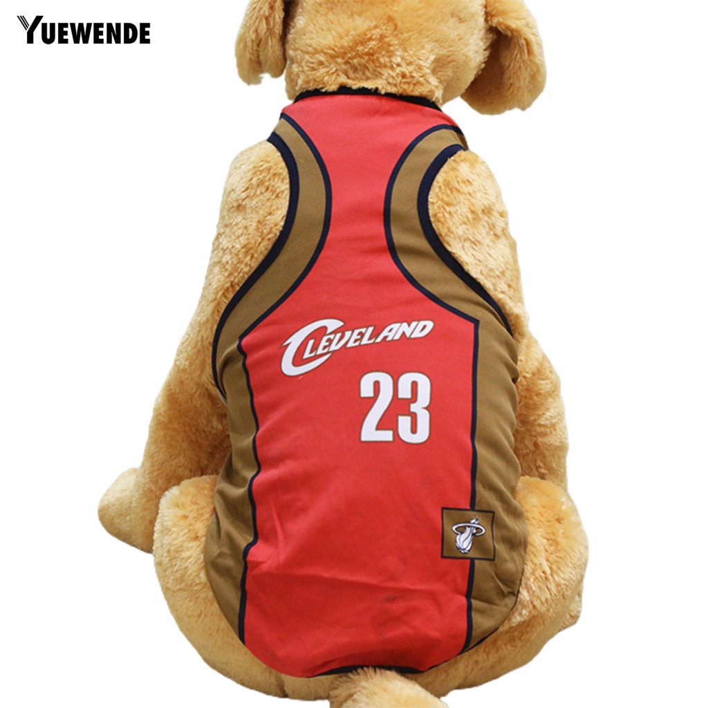 Áo Thun Bóng Rổ In Chữ Phối Lưới Thời Trang Mùa Hè Cho Thú Cưng