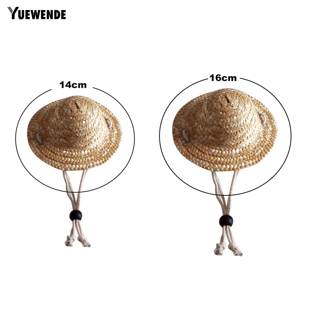 Mũ Rơm Mini Chống Nắng Thoải Mái Mùa Hè Cho Thú Cưng