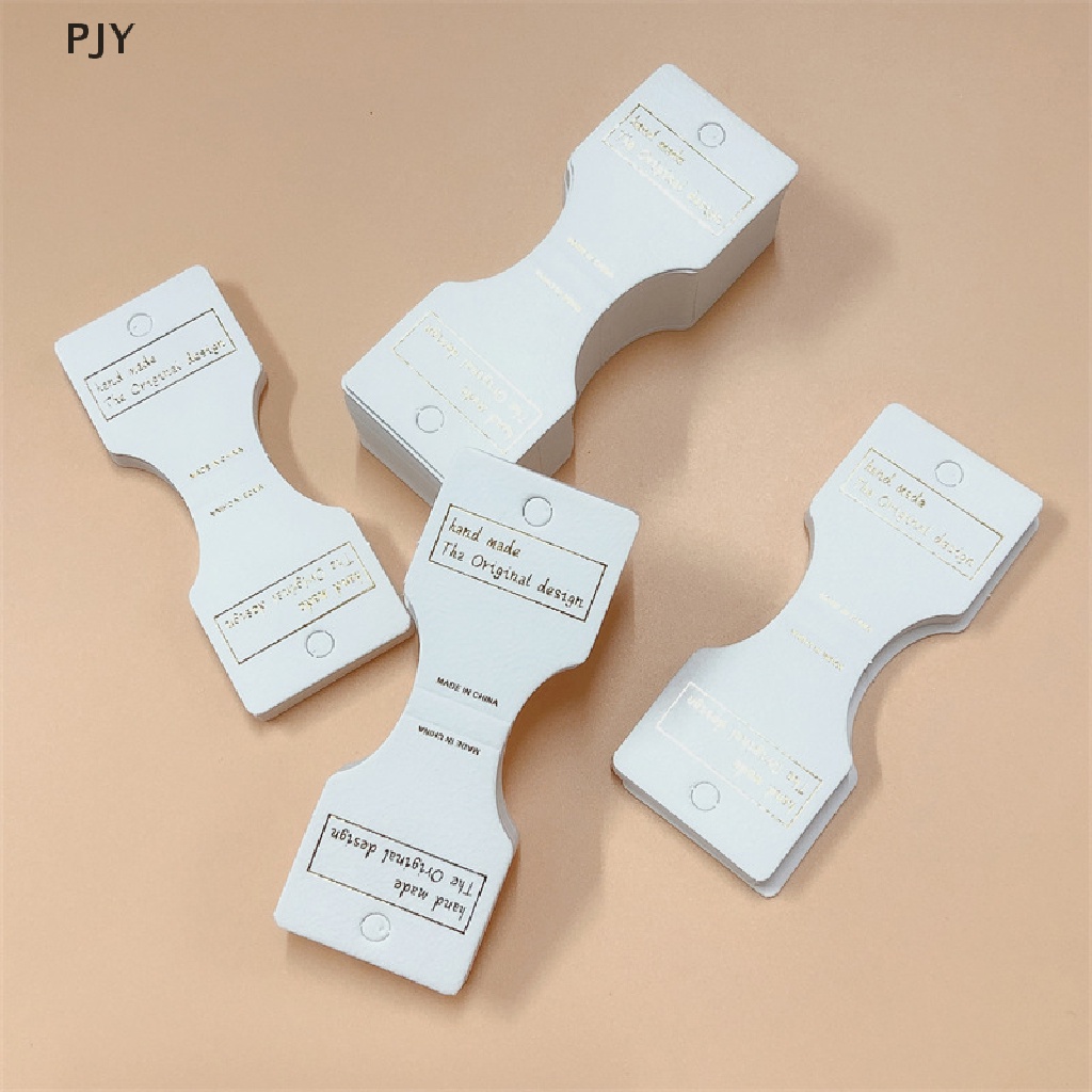 Set 50 Thẻ Giấy Kraft Trưng Bày Vòng cổ / Băng Đô Cài Tóc Tiện Lợi