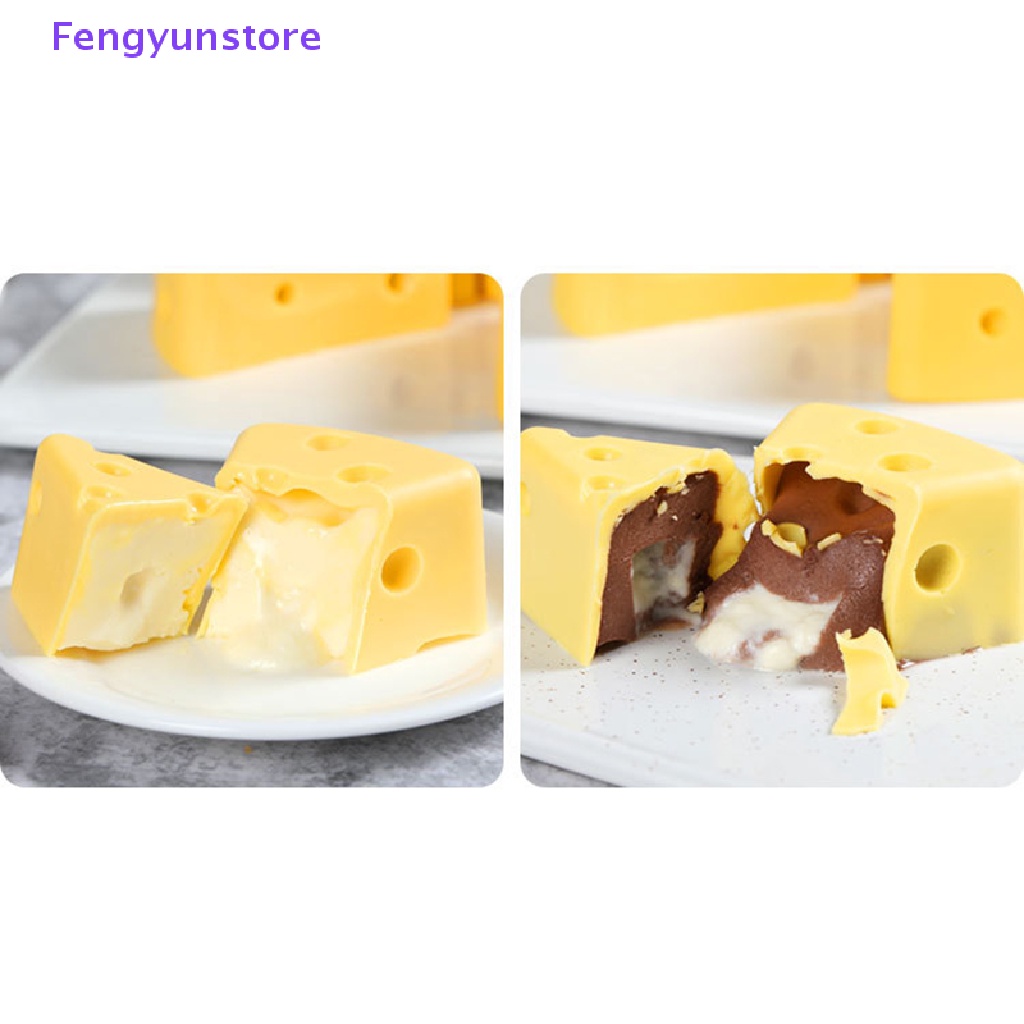 Khuôn Silicon Làm Bánh Mousse Tráng Miệng Hình Phô Mai 3D