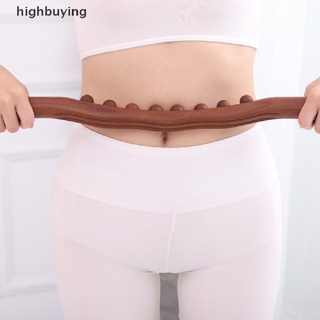 Gậy Mát Xa Lưng 8 Hạt Gỗ Carbon Chuyên Dụng