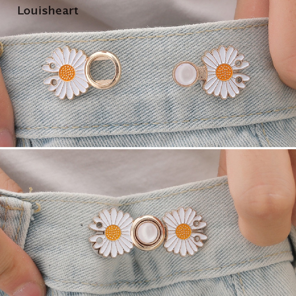 Bộ 5 Khóa Kim Loại Cố Định Quần Jean / Váy Tùy Chỉnh Tiện Dụng