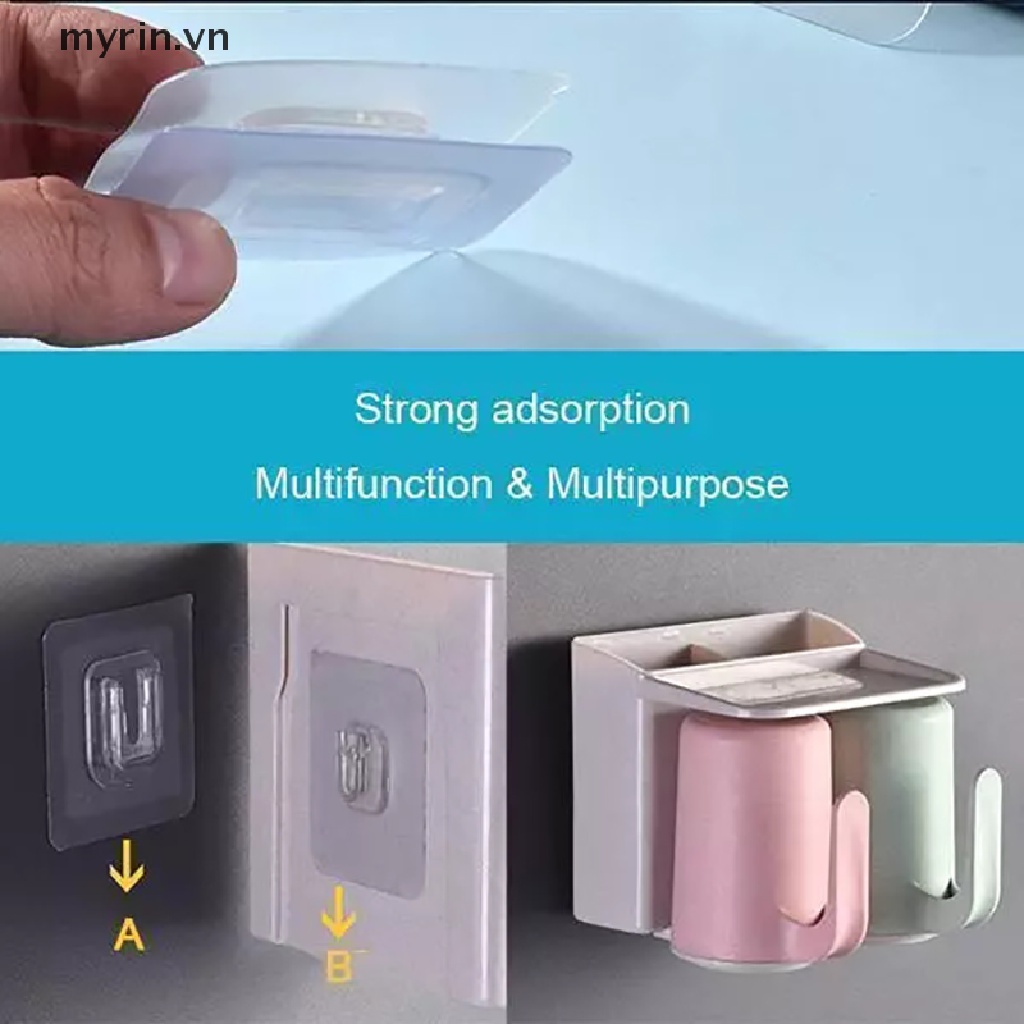 Móc Treo Đồ Dán Tường Hai Mặt Bằng Silicon Tiện Dụng