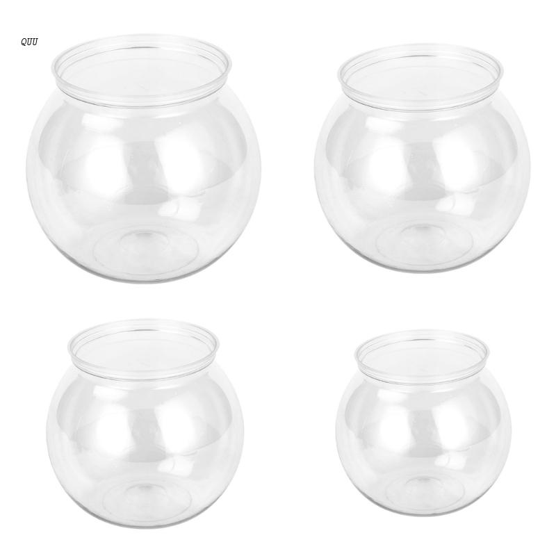 Bát Tròn Bằng Nhựa Trong Suốt Để Trồng Cá / Terrarium Tiện Dụng