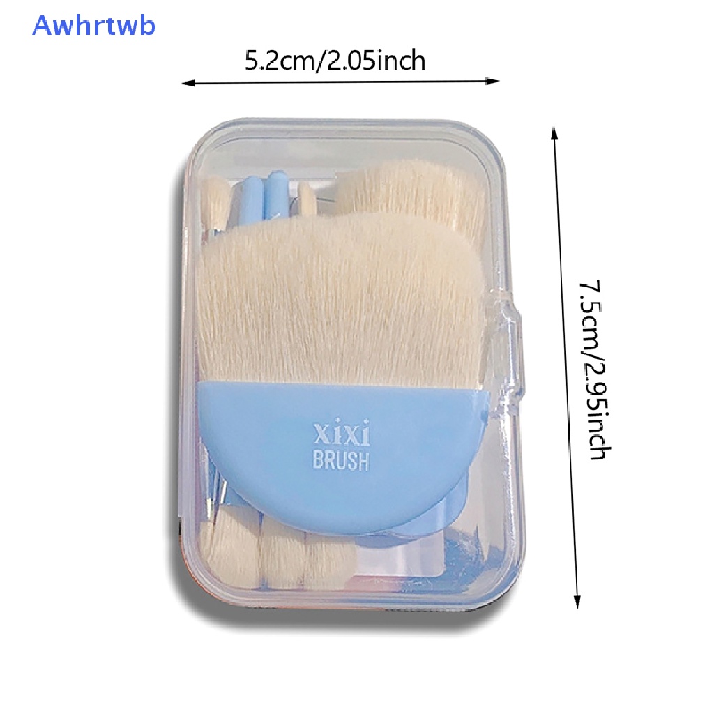 Set 6 Cọ Trang Điểm Mini Kèm Hộp Đựng Tiện Lợi Mới
