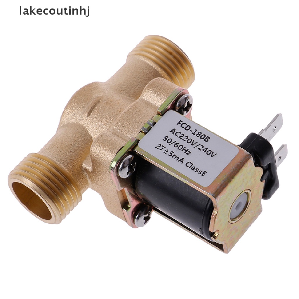 Van Điện Từ Bằng Đồng Thau G1 / 2 '' DC 12v 24v AC220v Cho Máy Sưởi Nước Năng Lượng Mặt Trời