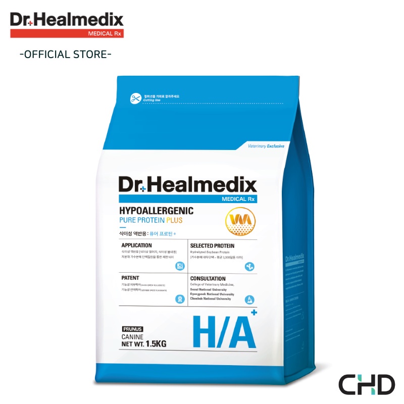 5kg THỨC ĂN HẠT KHÔ CHO CHÓ PHÒNG & ĐIỀU TRỊ DỊ ỨNG THỨC ĂN - DR. HEALMEDIX HYPOALLERGENIC PURE PROTEIN PLUS