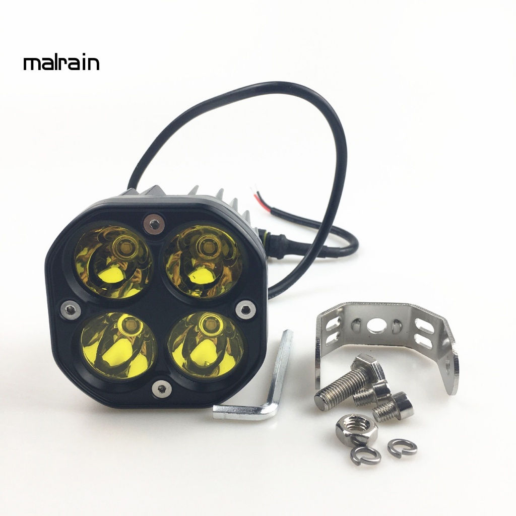 Đèn LED Hình Vuông 3 Inch Ánh Sáng Vàng Chuyên Dụng Cho Xe Hơi