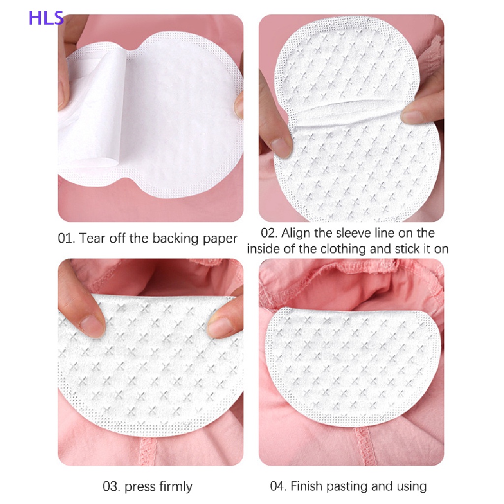 Bộ 10 Miếng Dán Thấm Hút Mồ Hôi Vùng Da Dưới Cánh Tay Mềm Mại Thoáng Khí