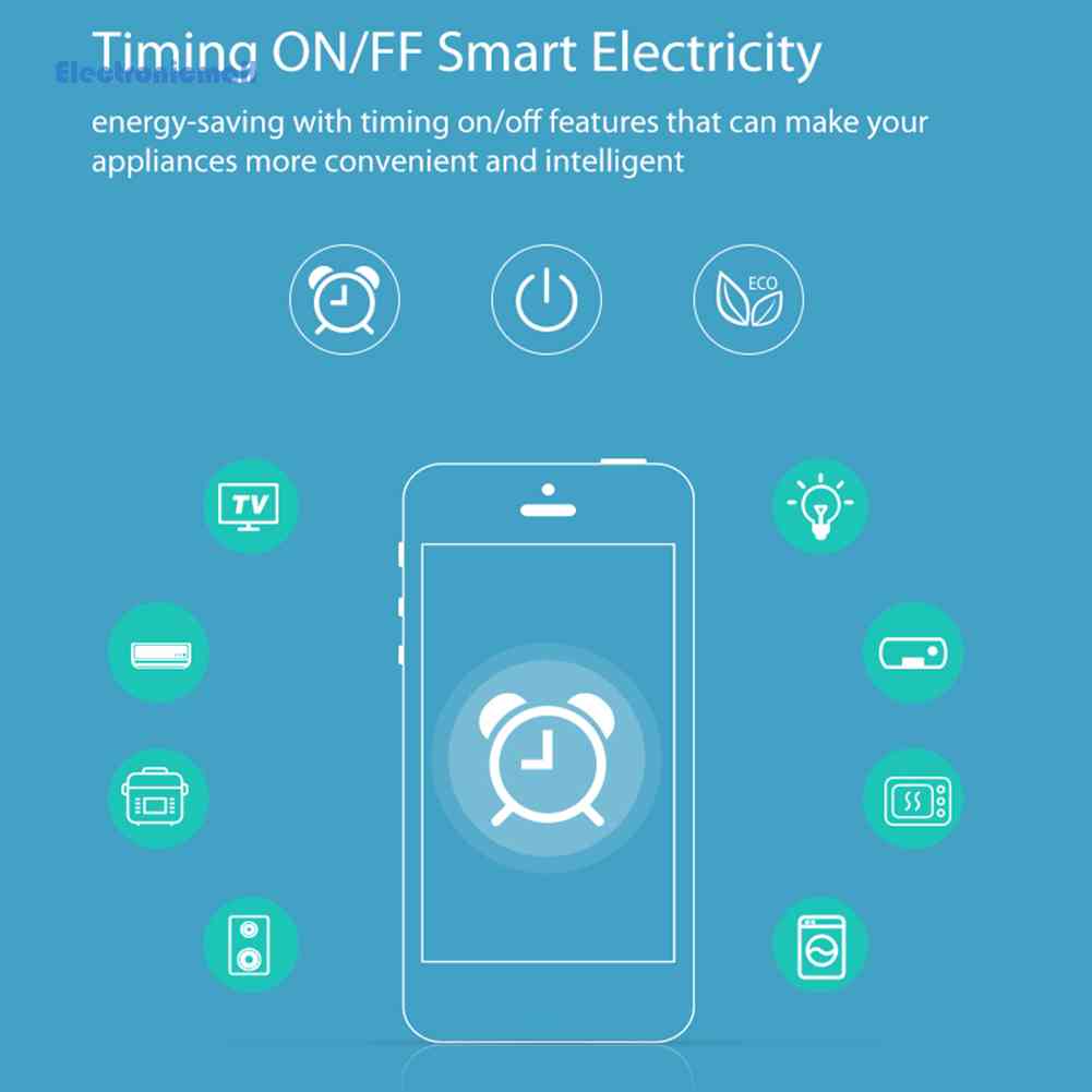 Ổ Cắm Điện Thông Minh Kết Nối WiFi EU 16A Mall01.vn