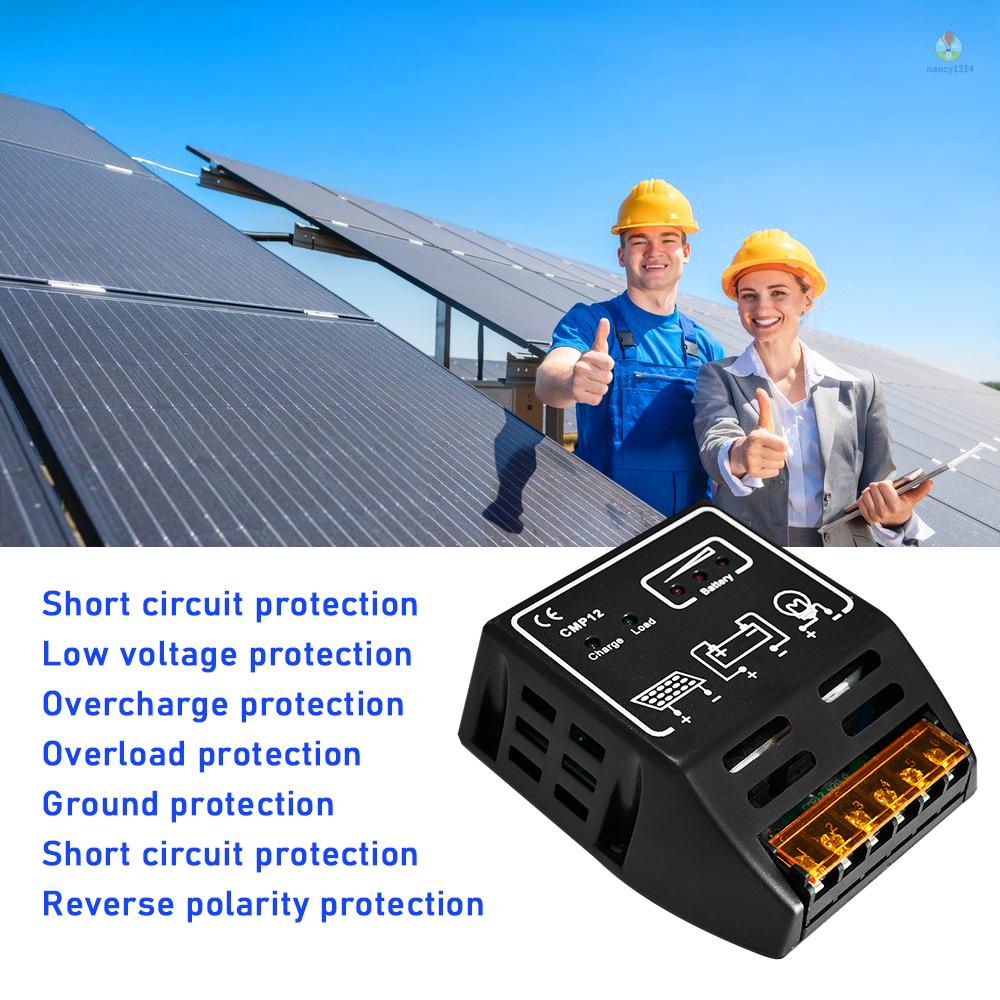 Bộ Điều Khiển Sạc Năng Lượng Mặt Trời 12V / 24V 20A Sự Bảo Vệ