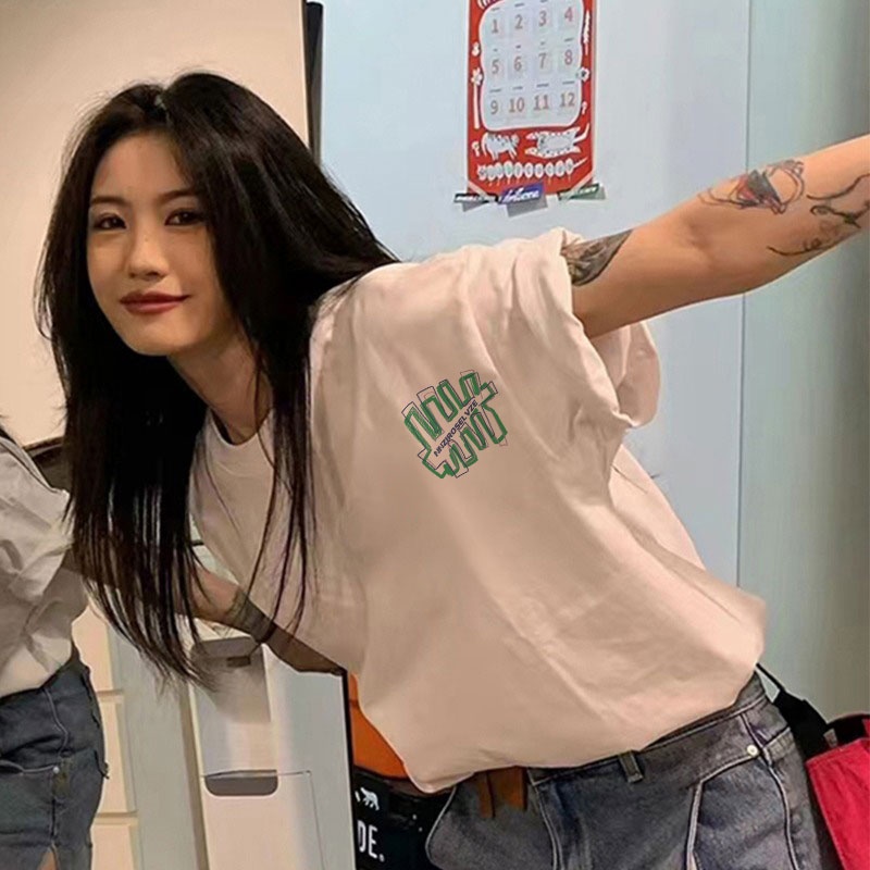 Áo Thun Unisex 100% Cotton Nguyên Chất Ngắn Tay Phong Cách Hàn Quốc Mới NRVP 2023