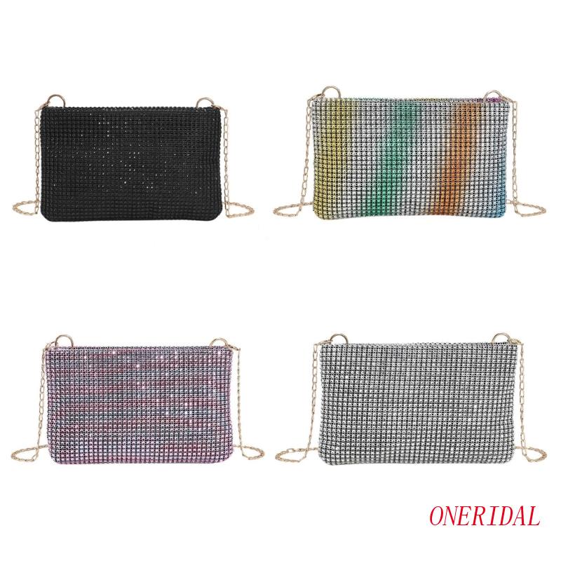 Túi Đeo Chéo Vai Lấp Lánh Dây Xích Dành Cho Nữ Dự Tiệc Cocktail