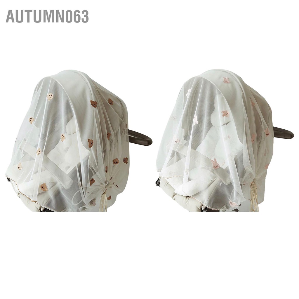 Autumn063 Xe Đẩy Gió Bóng Thoáng Khí Họa Tiết Hoạt Hình Có Thể Điều Chỉnh Đa Năng Lưới Dành Cho Trẻ Sơ Sinh