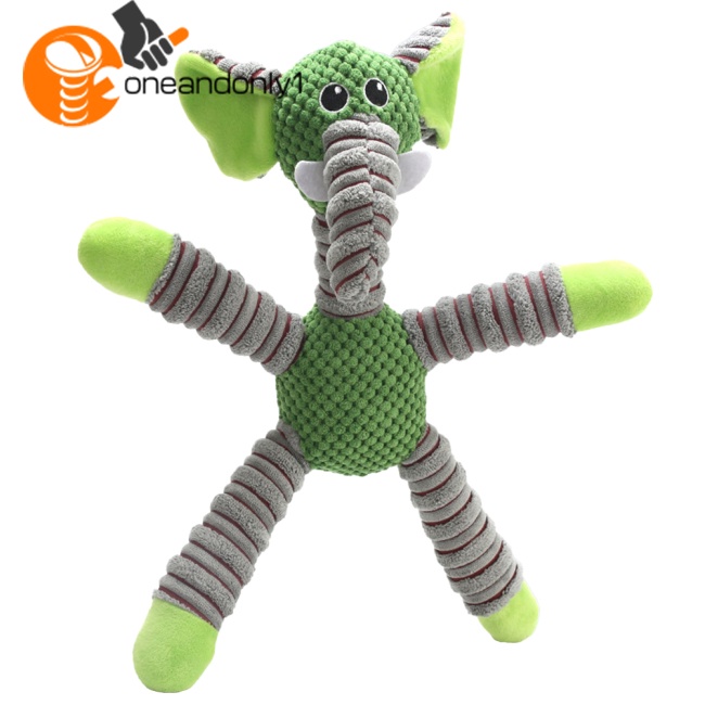 Đồ Chơi Nhồi Bông Mềm Mại Hình Động Vật Phát Ra Âm Thanh Chống Cắn Làm Sạch Răng Cho Thú Cưng