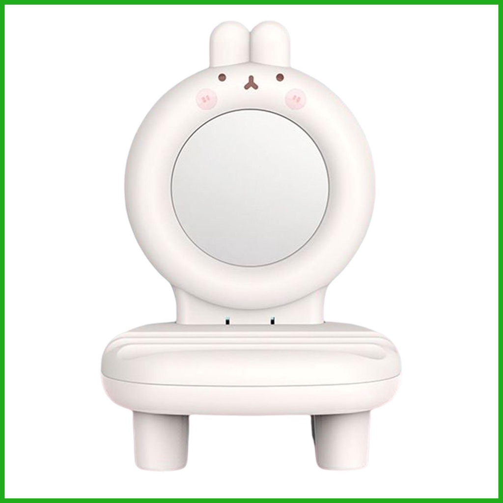 Giá Đỡ Điện Thoại / Ghế Ngồi Mini 3 Trong 1 Có Gương Và Hộp Thơm Hình Động Vật Dễ Thương