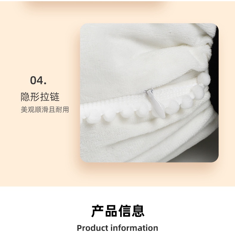 Plush Automotive Headrest Neck Pillow Creative Crown Automotive Waist Cushion Winter Soft Comfortable Warm Car Cushion Car headrests Waist Pillow  Car interior accessories