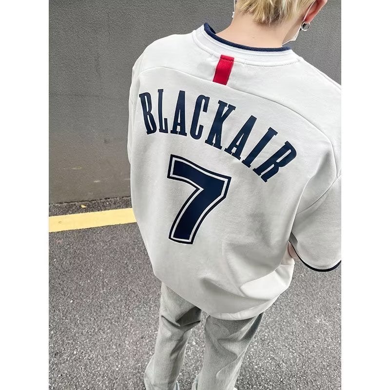 Áo Thun Tay Ngắn Cổ Tròn In Chữ Phong Cách Đường Phố Thời Trang Mùa Hè