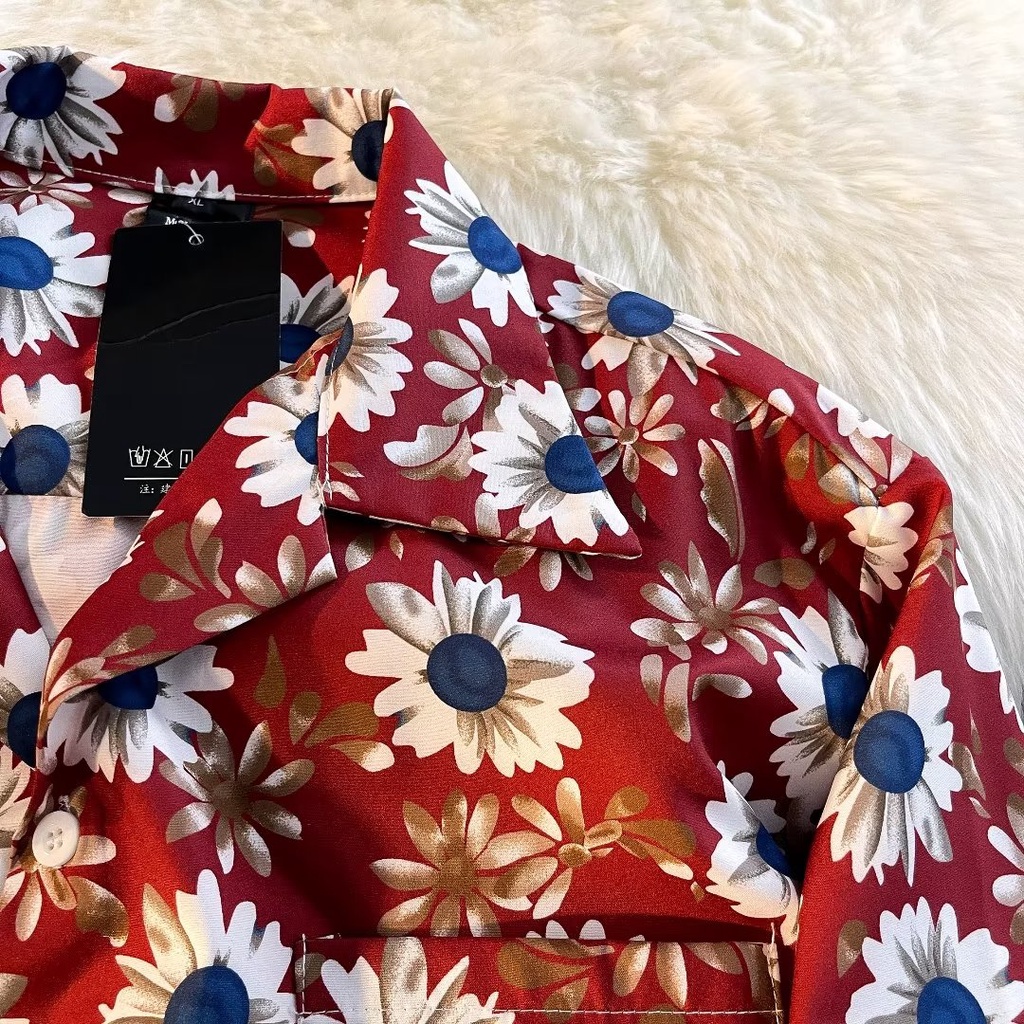 Áo Sơ Mi Tay Lửng Cổ Vuông Đơn Giản Thời Trang Mùa Hè Cho Nam