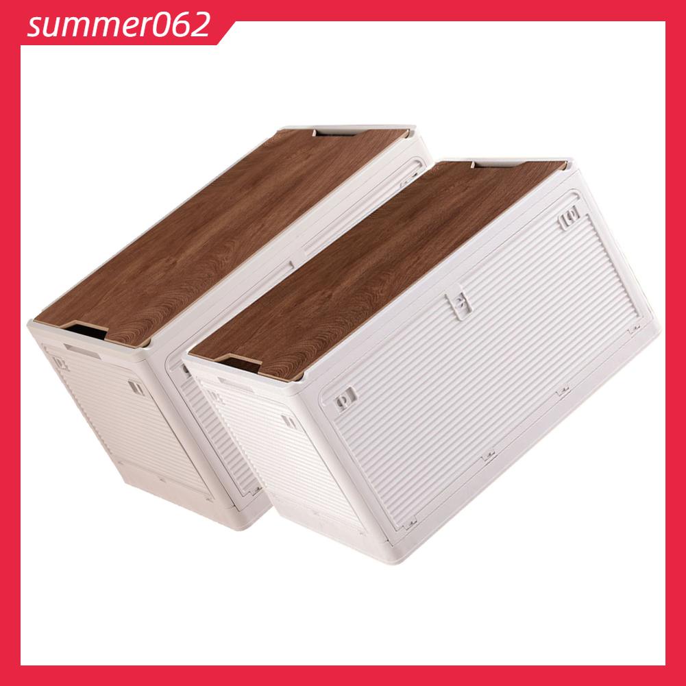 Summer062 Hộp lưu trữ gấp 36L Thùng bằng nhựa di động không thấm nước dung tích lớn cho cắm trại ngoài trời