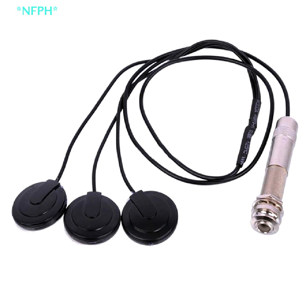 Dây Cáp Pickup 3 Cổng 6.35mm Chuyên Dụng Cho Đàn Guitar Acoustic Ukulele Mandolin Mới