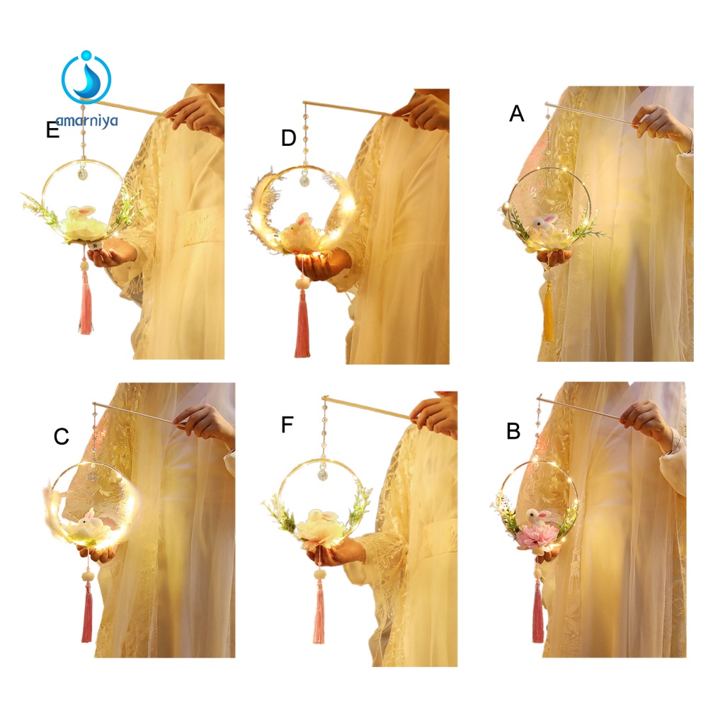 1 Bộ Đèn Trang Trí Thủ Công Sử Dụng Pin Phong Cách Retro