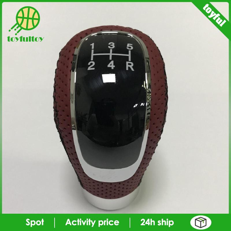 Tay Nắm Cần Số Xe Hơi 5 Tốc Độ 12X1.25 Bằng Hợp Kim Chrome Màu Đen / Đen