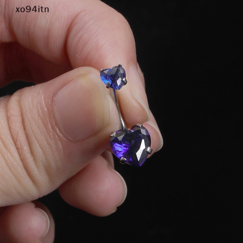 1 Khuyên Rốn Chất Liệu Thép Không Gỉ Đính Đá Pha Lê