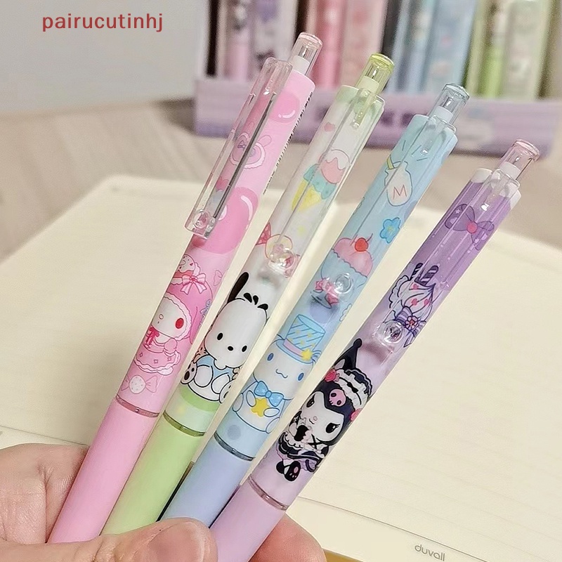 1 Set Bút Chì Bấm Họa Tiết Hoạt Hình Sanrio Dễ Thương Kèm Ngòi HB Tiện Dụng Cho Học Sinh