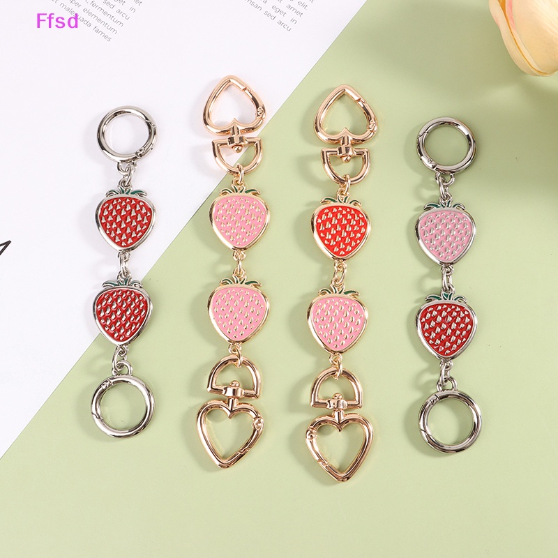 {Ffsd} Dây Xích Mở Rộng Thay Thế Hình Quả Dâu Dễ Thương Trang Trí Túi Xách