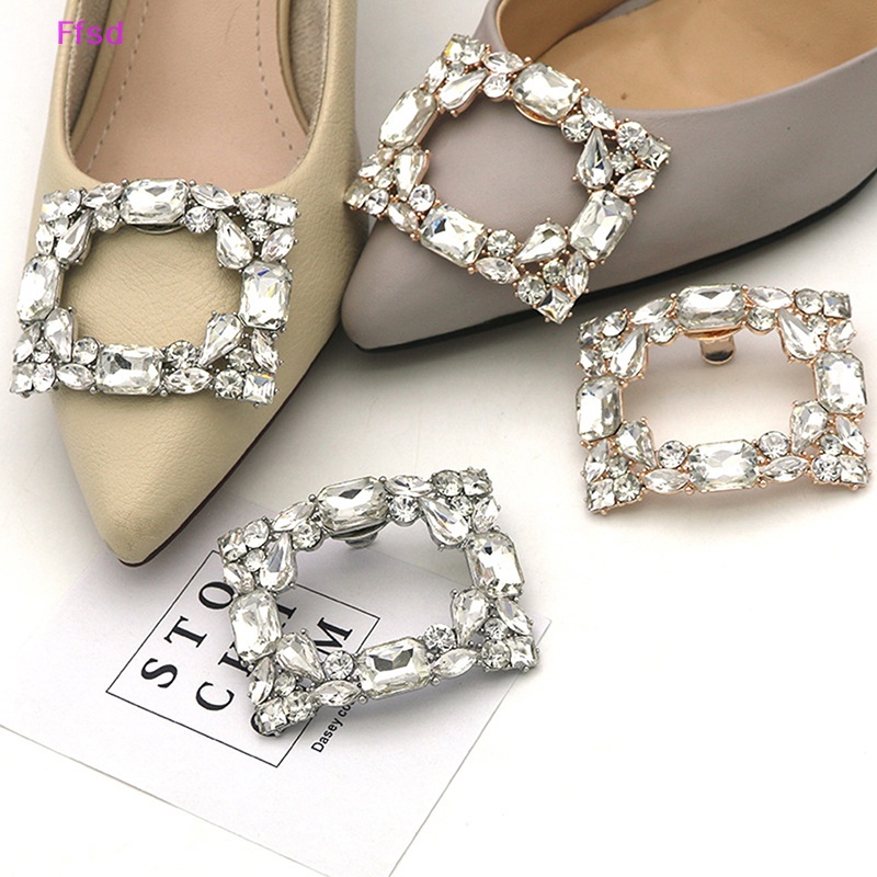 1 Kẹp Đính Đá Trang Trí Giày Cao Gót Cho Cô Dâu