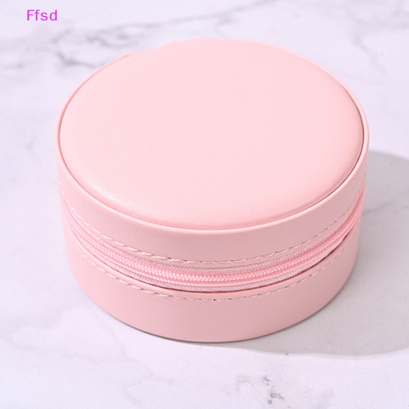 {Ffsd} Hộp Tròn Đựng Trang Sức Di Động Sắp Xếp Gọn Gàng Cho Du Lịch * Bán Chạy