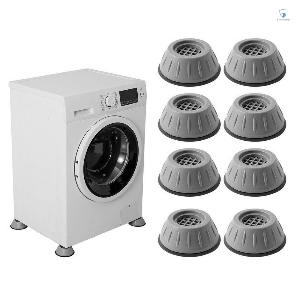 Bộ 8 Miếng Đệm Cao Su Chống Rung Chống Ẩm Chống Trượt Cho Máy Giặt