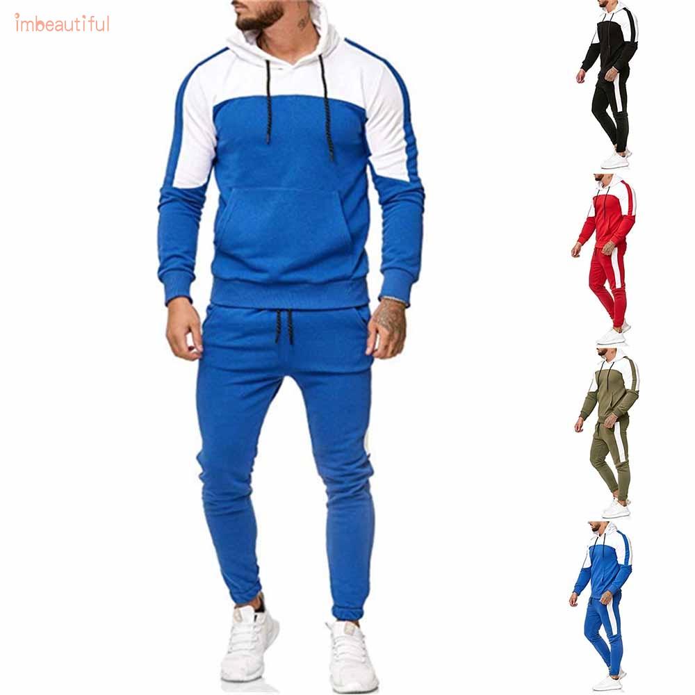 Men’s Sweatsuit Casual Hooded Jogging Large Size Muscle Pentecost Soft