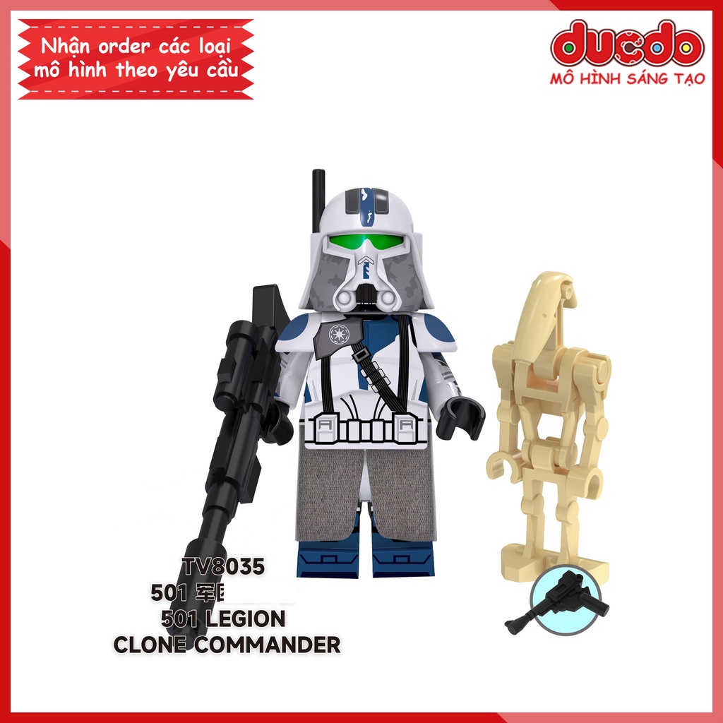 Minifigures nhân vật Chiến tranh giữa các vì sao - Đồ chơi Lắp ghép Xếp hình Mini Mô hình TV6105
