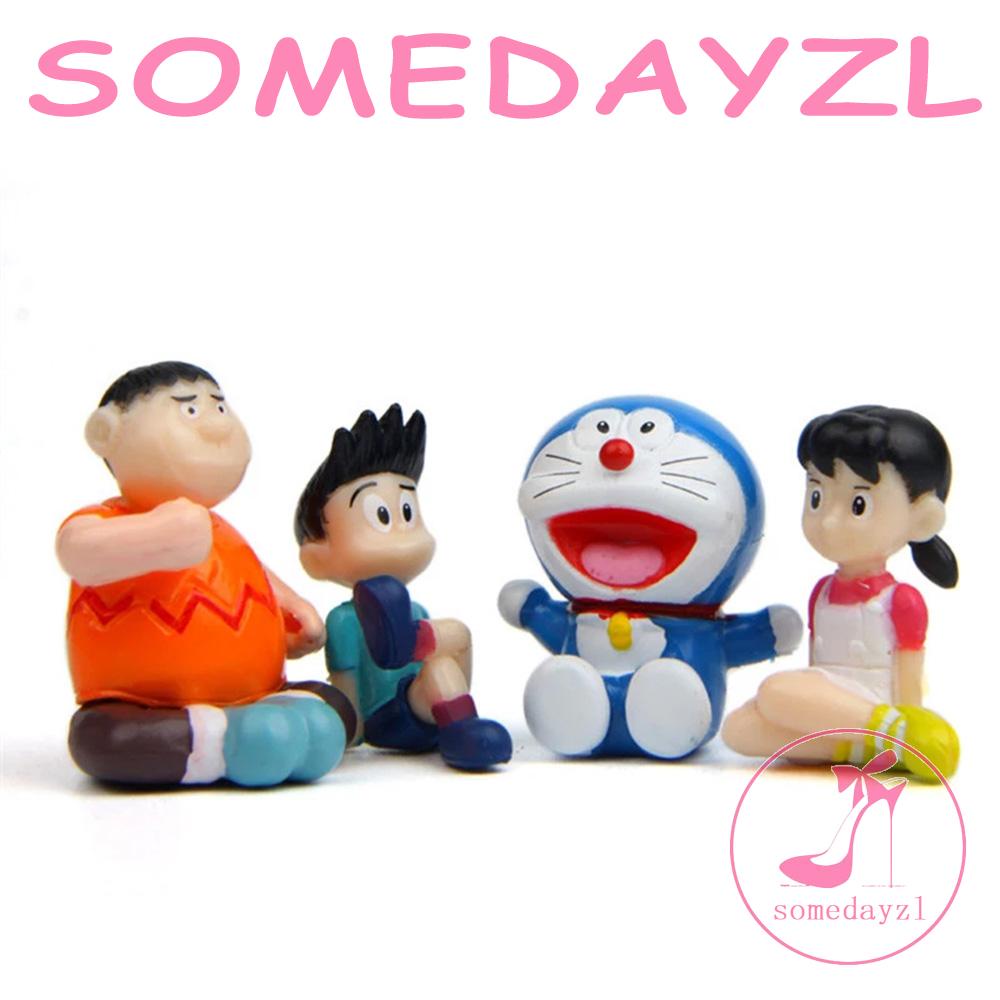 Bộ Sưu Tập 4 Mô Hình Nhân Vật Shizuka Minamoto Doranikov PVC Dorami Hoạt Hình SOMEDAYZL