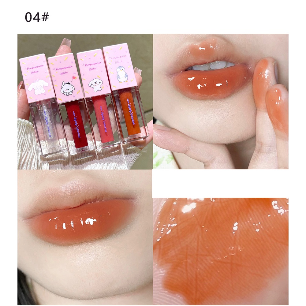 [Lovelin] Son Bóng Dưỡng Môi Hoạt Hình USLIKE Nổi Tiếng Trên web Lâu Trôi Không Dễ Phai Màu Mật Ong Trắng