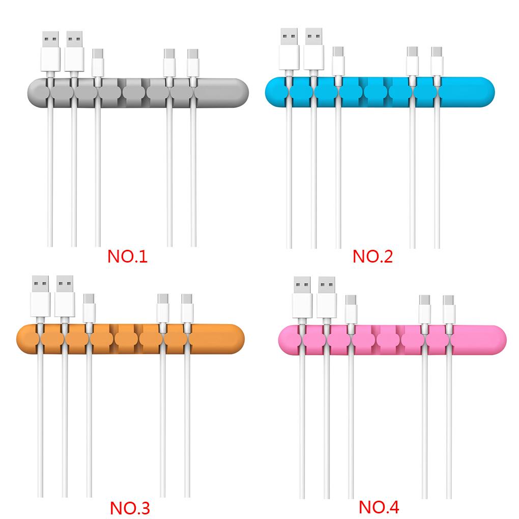 Kẹp Giữ Dây Cáp / Tai Nghe Đa Năng Bằng Silicon