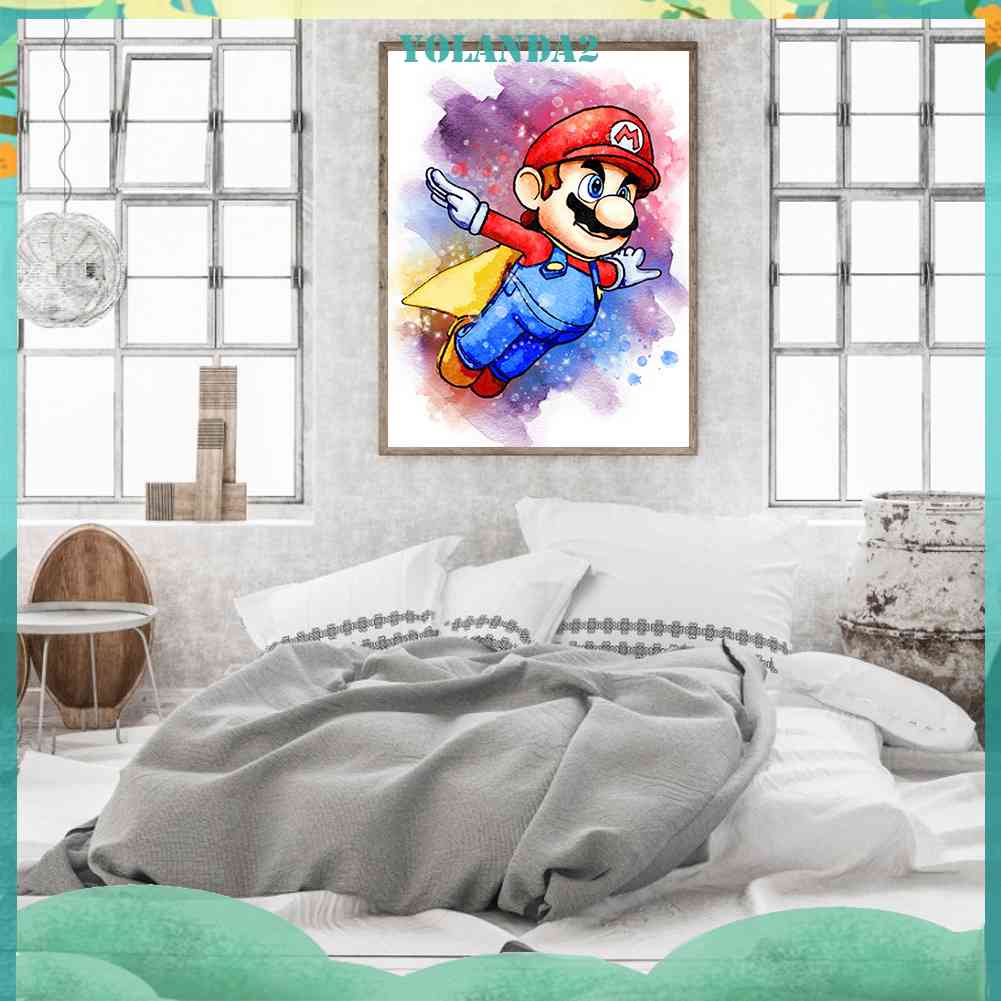 Bộ Tranh Đính Đá 5D Họa Tiết Hoạt Hình Độc Đáo DIY Dùng Trang Trí Nhà Cửa