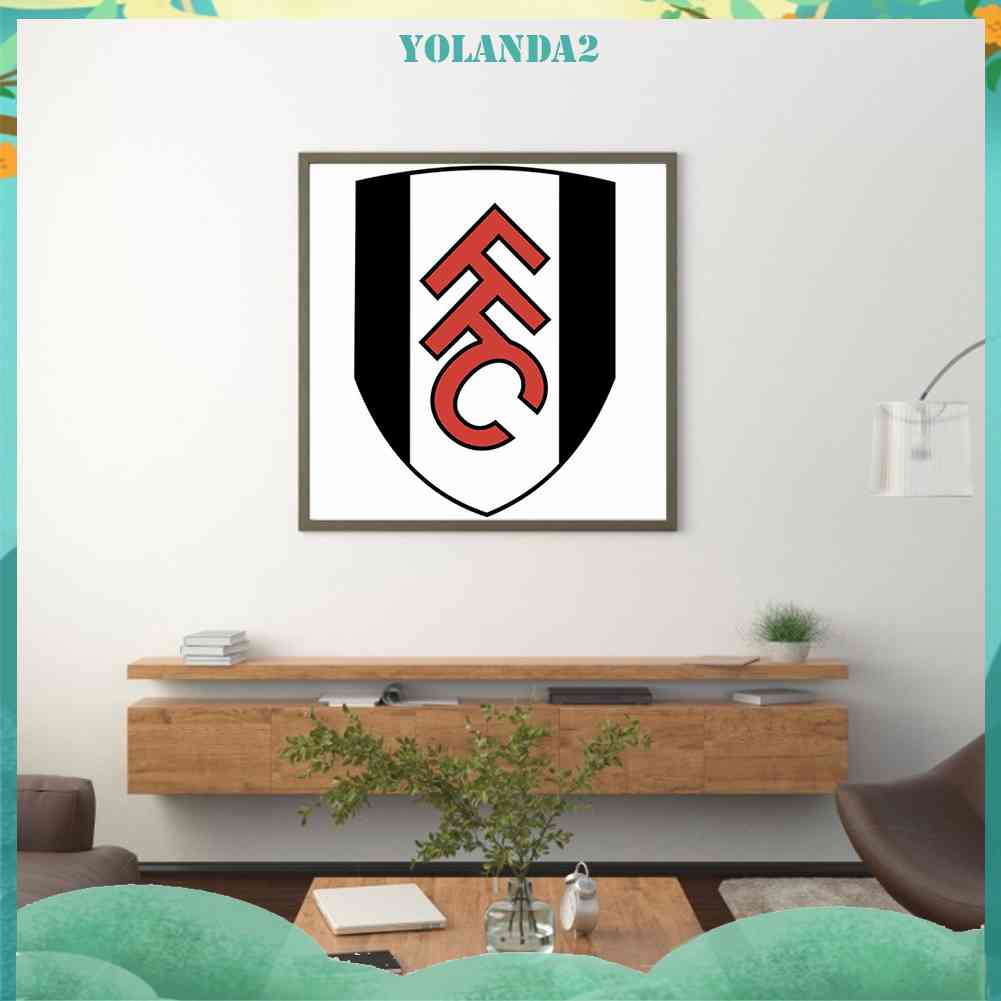 Tranh Đính Đá Kim Cương Toàn Bộ 5D DIY Hình Fulham Fc Bộ Dụng Cụ Trang Trí Nhà Cửa Nghệ Thuật