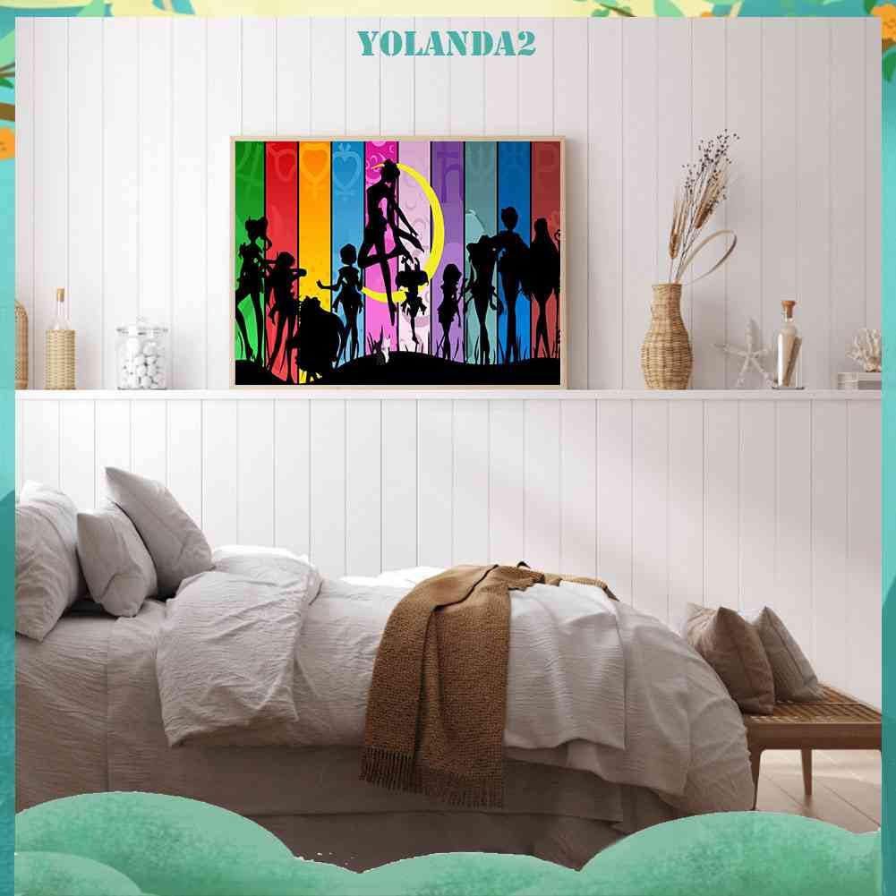 Bộ Tranh Đính Đá 5D Họa Tiết Hoạt Hình Độc Đáo DIY Dùng Trang Trí Nhà Cửa