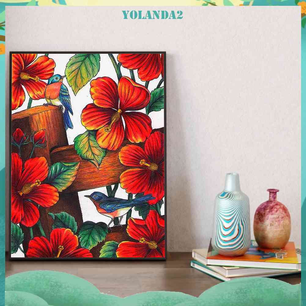 Tranh Đính Đá Kim Cương Toàn Bộ Hình Chim Chóc DIY